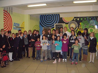 ロシアの学校との交流会